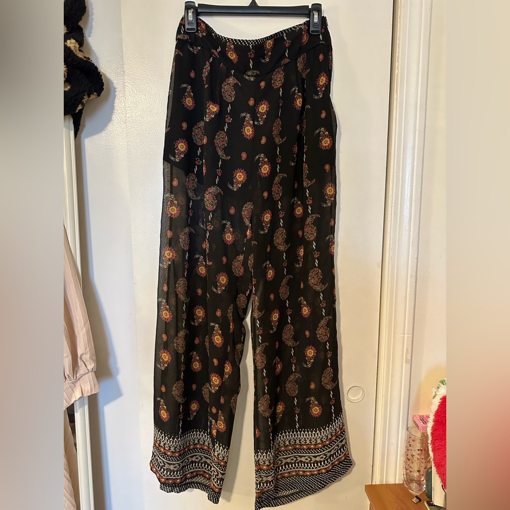 Paisley Print Palazzo Pant
